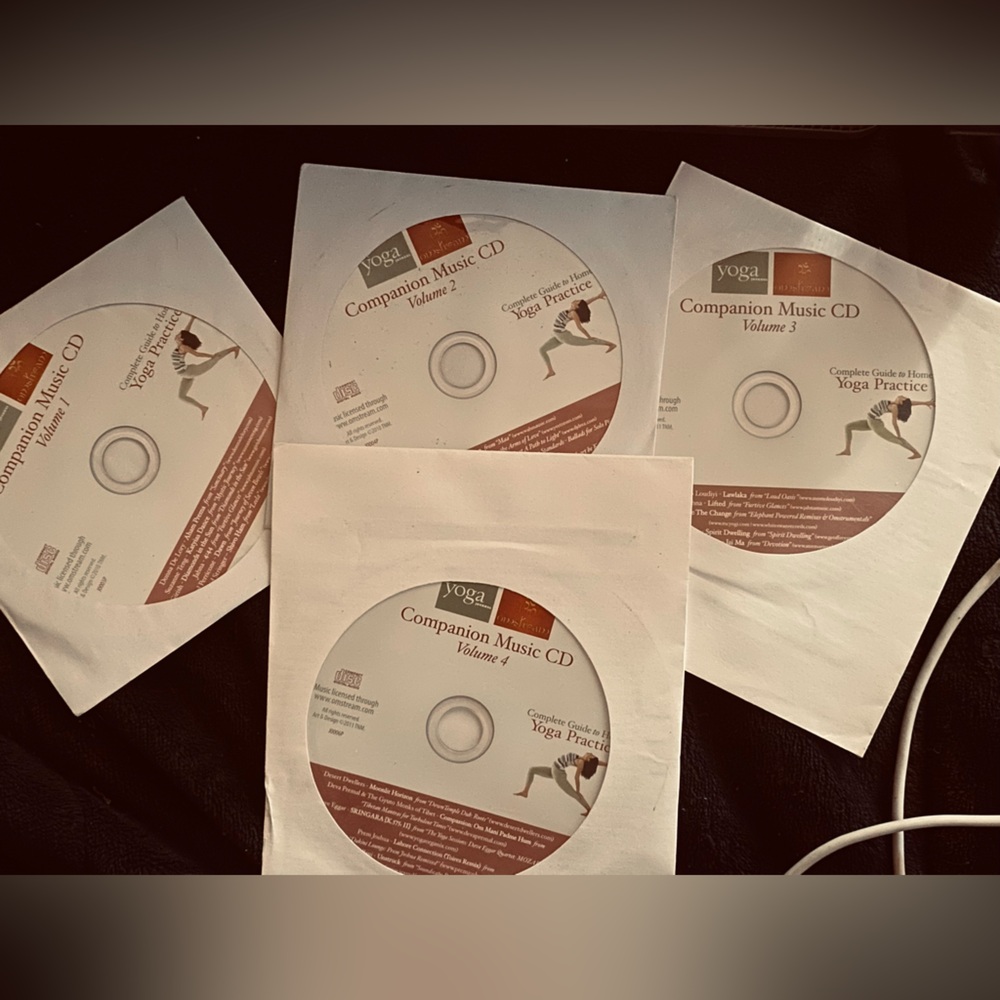 Yoga Journal Companion Music CD Volume 1-4 with bonus Pilates DVD